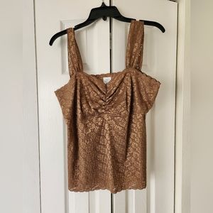 Woman's Brown Lace Camisole
